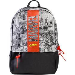 Marvel BP654621MVL Classic Comic Strip All-over Print Backpack, Black/White