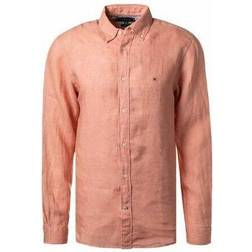 Tommy Hilfiger Pigment Dyed Linen Shirt - Guava