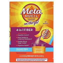 Metamucil Psyllium Sugar Free Fiber Supplement Powder Orange 44 pcs