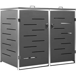 vidaXL Shed for Two Dustbins 138x77.5x115.5cm