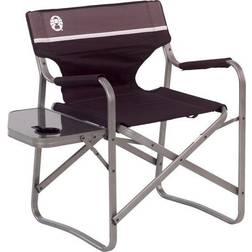 Coleman Aluminum Deck Chair with Table GRY/BLACK/DELAY