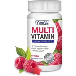 YumV's, Multi Vitamin for Adults, Raspberry, 60 Jelly Vitamins