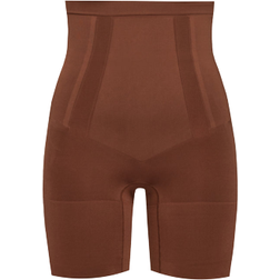 Spanx OnCore High-Waisted Mid-Thigh Short - Chestnut Brown