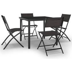 vidaXL 3073513 Ensemble repas de patio, 1 Table incluse 4 Chaises