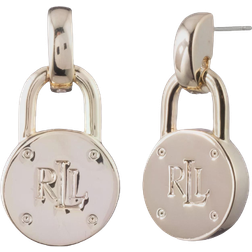 Lauren Ralph Lauren Monogram Padlock Drop Earrings - Gold