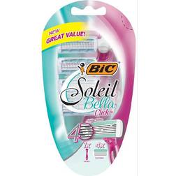 Bic Soleil Bella Click Razor + 4 Cartridges