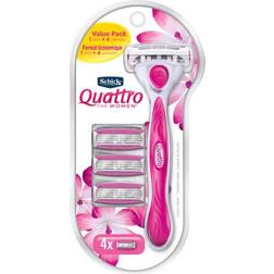 Schick Quattro Razor + 4 Cartridges