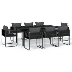 vidaXL 3099082 Essgruppe, 1 Tisch einschl. 8 Stühle
