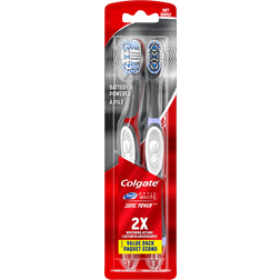 Colgate 360 Optic White Sonic Power Toothbrush Soft 2-pack