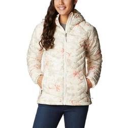 Columbia Women's Powder Lite Hooded Jacket - Chalk Aurelian Print