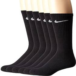 NIKE Performance Cushion Crew Socks 6-packs - Black/White