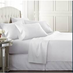 Danjor Linens 1800 Series Bed Sheet White, Beige, Grey, Blue (259.1x228.6cm)