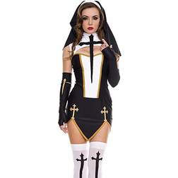 Music Legs Sexy Bad Habit Nun Costume