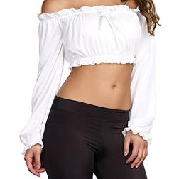 Dreamgirl Women's Ruffled Crop Top Costume Accessory