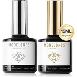 Modelones Gel Nail Polish Top Coat Set 2-pack