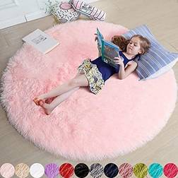 Amdrebio Fluffy Circle Rug Ø48