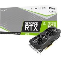 PNY GeForce RTX 3070 Uprising Dual Fan LHR HDMI 3xDP 8GB