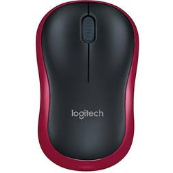 Logitech M185 Wireless Mouse, Red