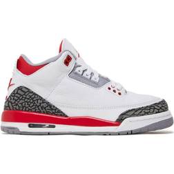 Nike Air Jordan 3 Retro GS - White/Fire Red/Cement Grey/Black