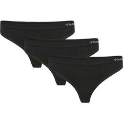 Hummel Juno Seamless Thong 3-pack - Black