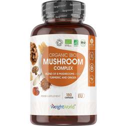 WeightWorld Organic Mushroom Capsules 180 st