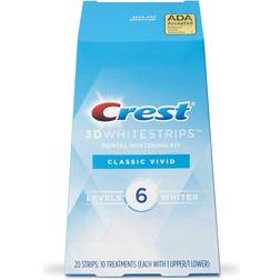 Crest 3D White Whitestrips Classic Vivid Teeth Whitening Kit 20-pack