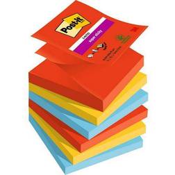 3M Post-it Super Sticky Z-Notes Playful 76mm x 76mm Pk6