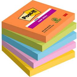 3M Post It Super Sticky Notes Boost Colour Collection 76mmx76mm 450pcs Multicolour