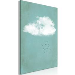 Canvas Cumulus and Birds Vertical 40x60 Billede