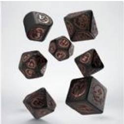 Asmodee Q-Workshop Dragons Dice Set: Black and Copper