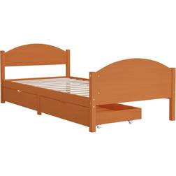 vidaXL Bed Frame with 2 Drawers 73.5cm