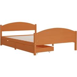 vidaXL Bed Frame with 2 Drawers 73.5cm