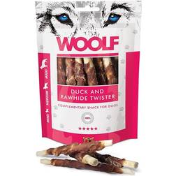 Woolf Duck And Rawhide Twister 100g