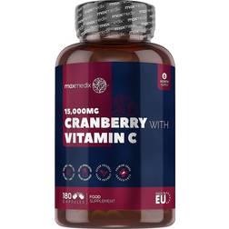 Maxmedix Cranberries with vitamin C 15000mg 180 pcs