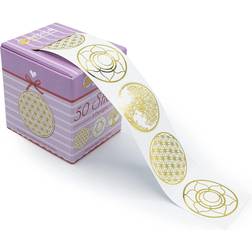 Avery Tree/Flower of life Round Stickers on Roll 50pcs