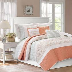Madison Park Vanessa 6-pack Quilts Pink, Blue, Yellow, Orange (228.6x228.6cm)