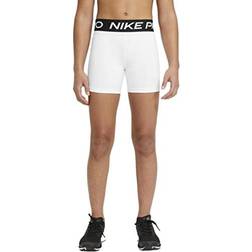 Nike Girl's Dri-Fit Pro 3in Shorts - White/Pure Platinum (DA1033-100)