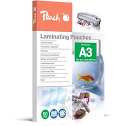 Peach Laminating Pouches A3 80Micron Glossy 100pcs