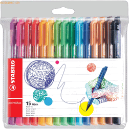 Stabilo Filzschreiber PointMax 0.8 mm 15 Farben
