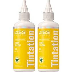 Kiss Tintation Semi-Permanent Hair Color Funky Yellow 148ml 2-pack