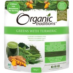 Organic Traditions Probiotic Super Greens with Turmeric 3.5 Oz 3.5 Oz