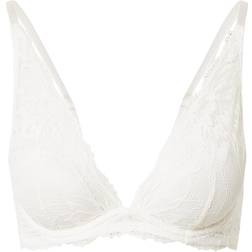 Calvin Klein Seductive Comfort Lotus Lightly Lined Plunge Bra - Ivory