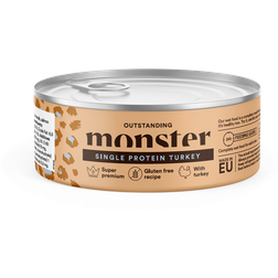 Monster Kattmat Cat Adult Single Protein Turkey, 100