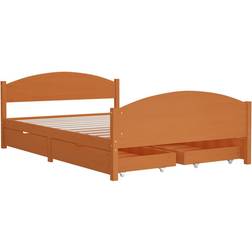 vidaXL Bed Frame with 4 Drawers 73.5cm