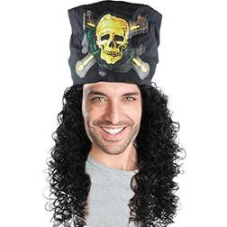 CeCe Mens Pirate Wig with Scarf