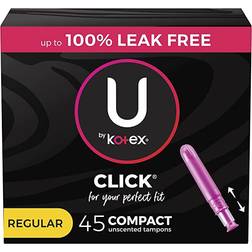 U by Kotex Click Compact Tampons Regular 45-pack