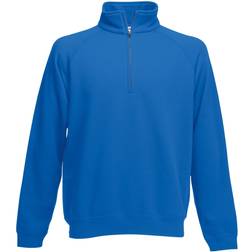 Fruit of the Loom Mens Premium 70/30 Zip Neck Sweatshirt