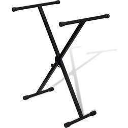 vidaXL Adjustable Single Braced Keyboard Stand X-Frame