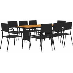 vidaXL 3120107 Ensemble repas de patio, 1 Table incluse 8 Chaises