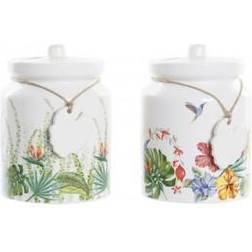 Dkd Home Decor Garden Tropical Recipiente de Cocina 2pcs 2.3L